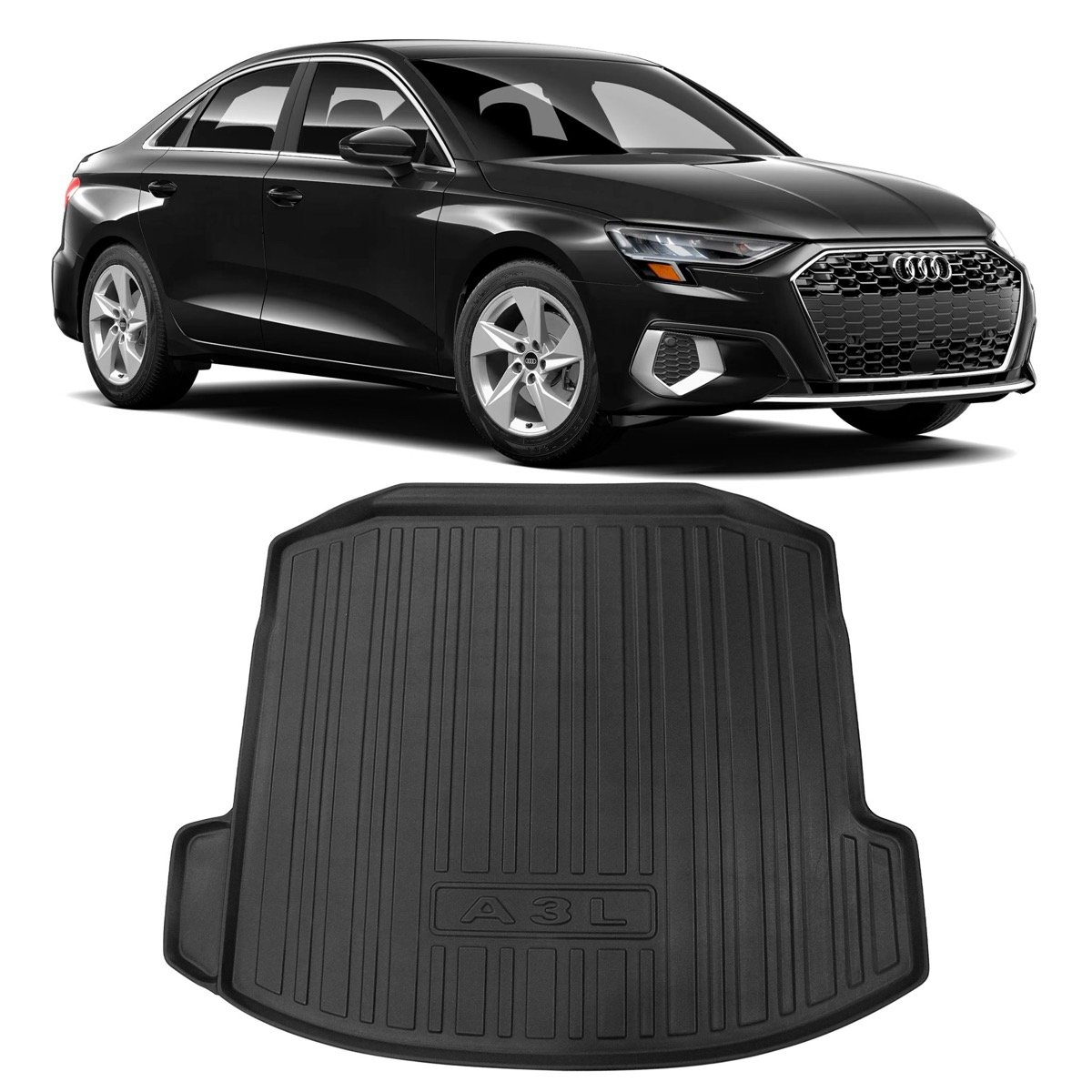 Tapete de porta-malas Audi A3 2021 a 2022