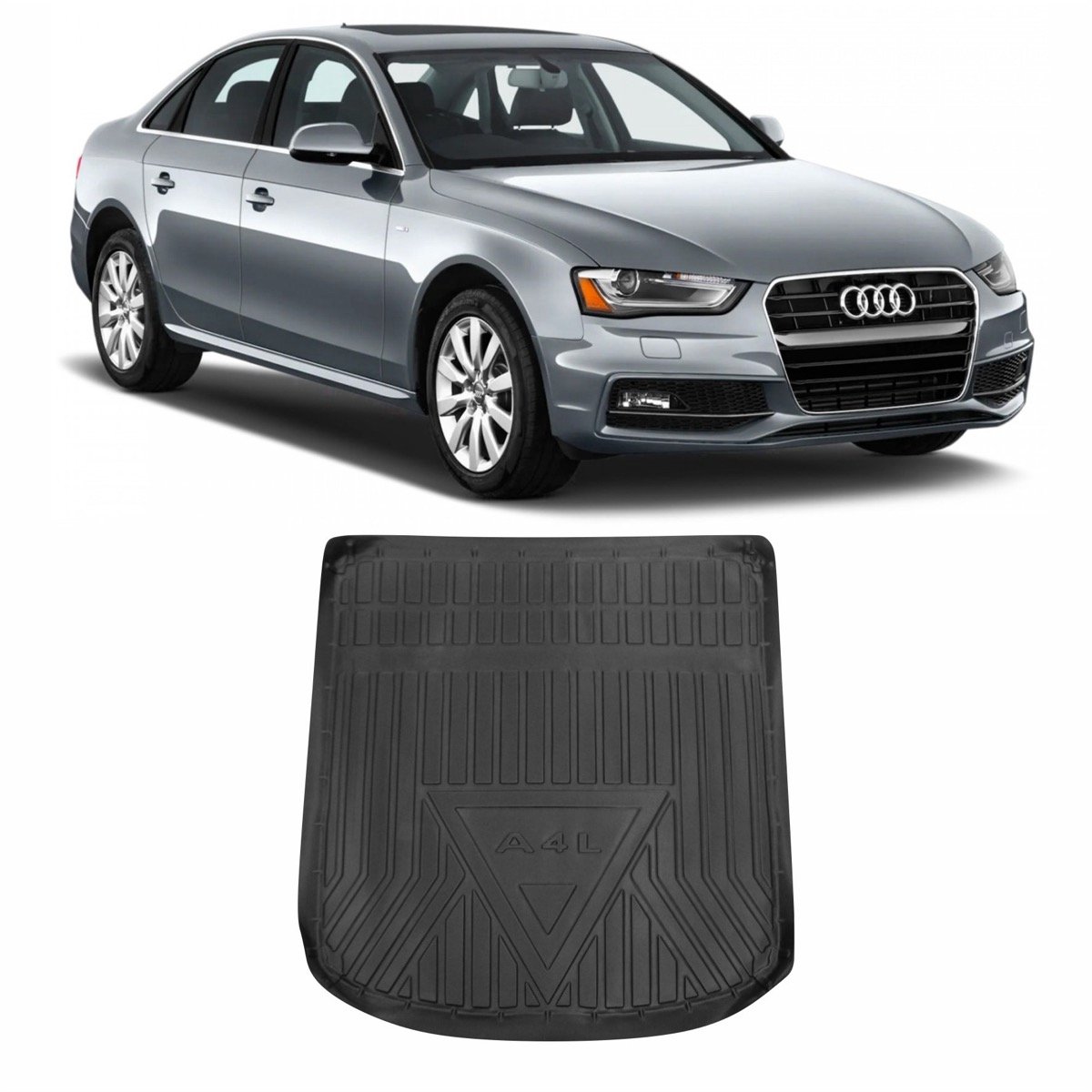 Tapete de porta-malas Audi A4 Sedan 2009 até 2016