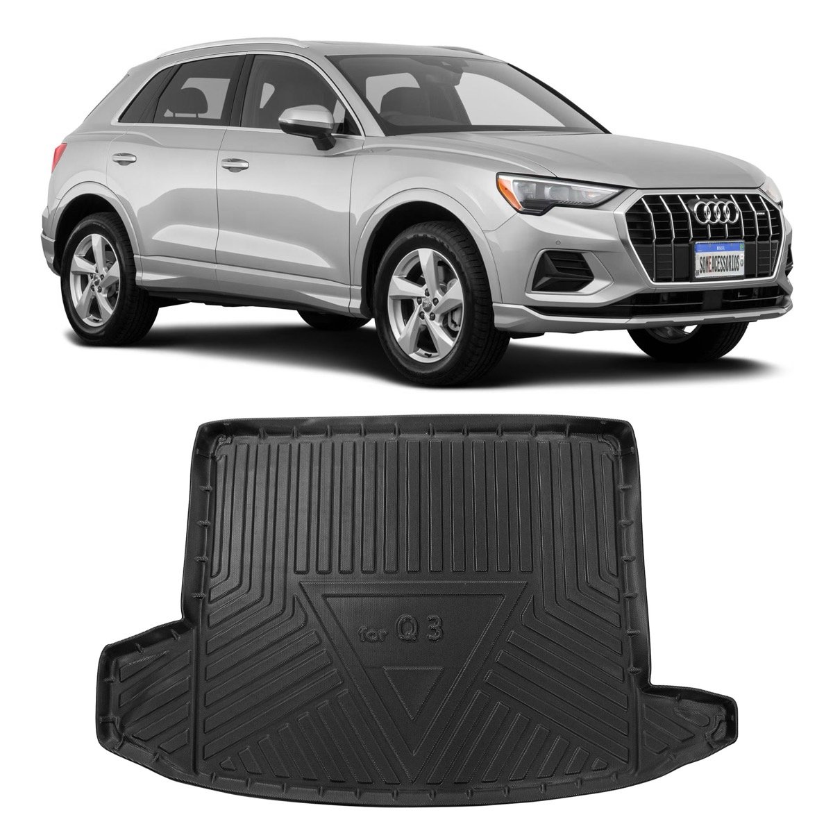 Tapete de porta-malas Audi Q3 2019 até 2024