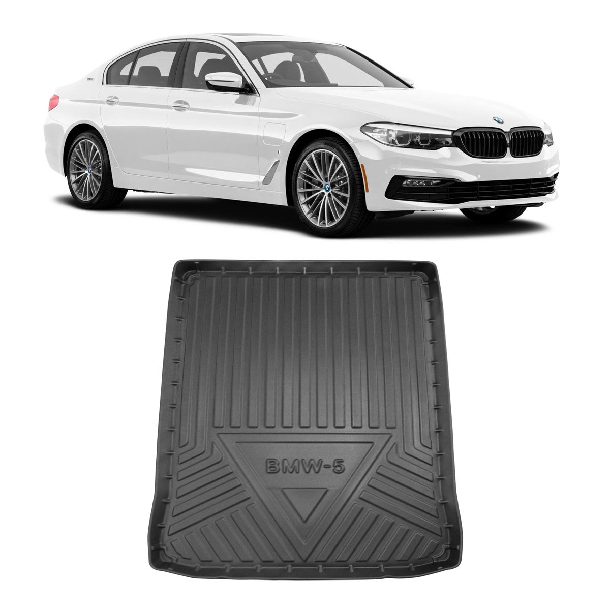 Tapete de porta-malas BMW Série 5 G30 2017 até 2021 sem Estepe