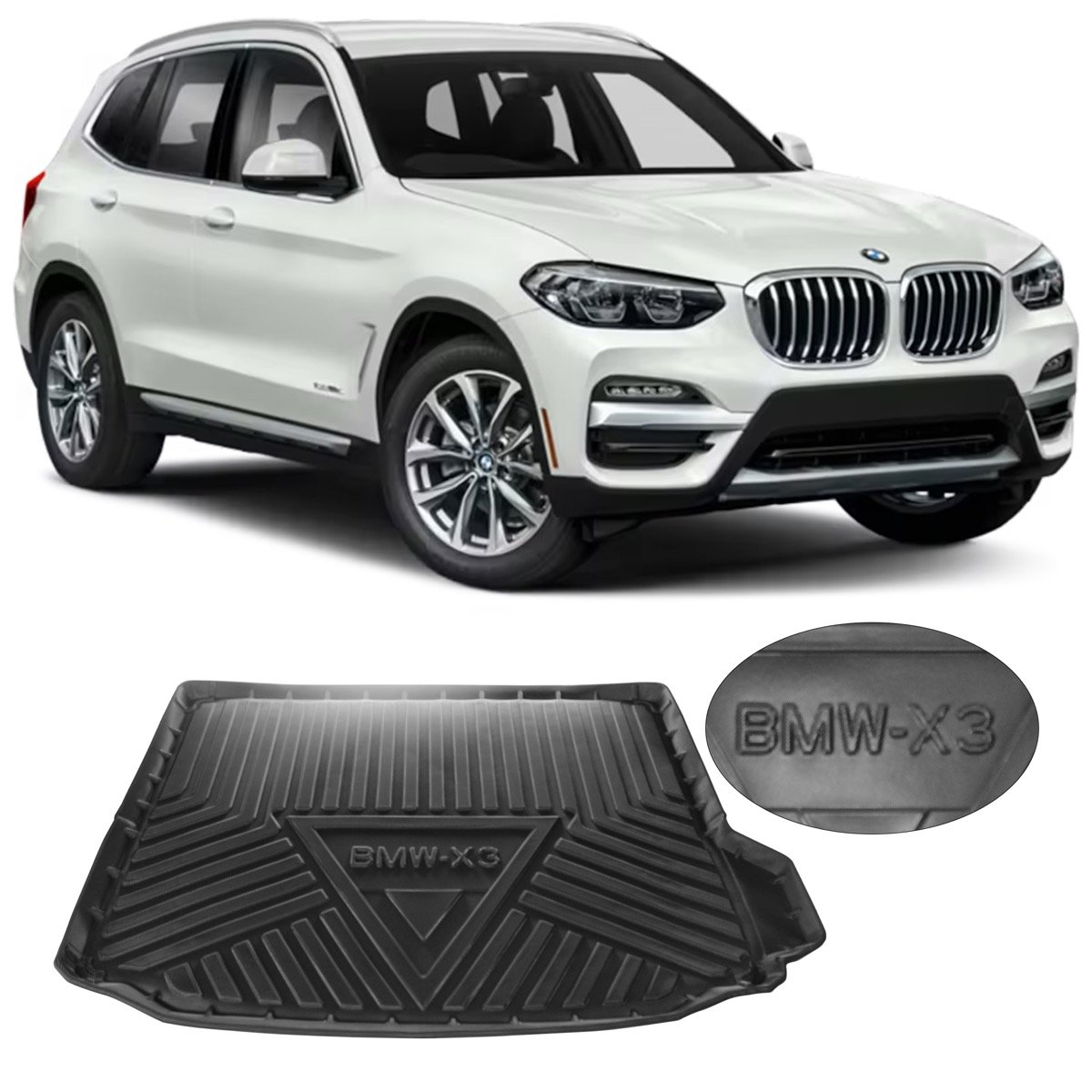 Tapete de porta-malas BMW X3 2018 até 2021