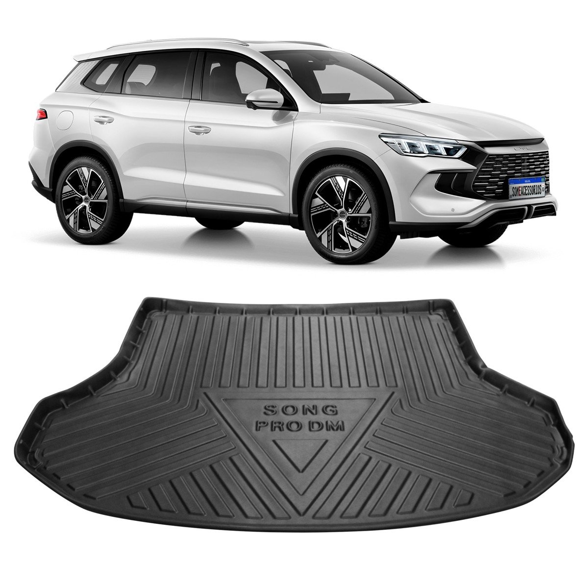 Tapete de porta-malas BYD Song Pro EV 2023 em diante