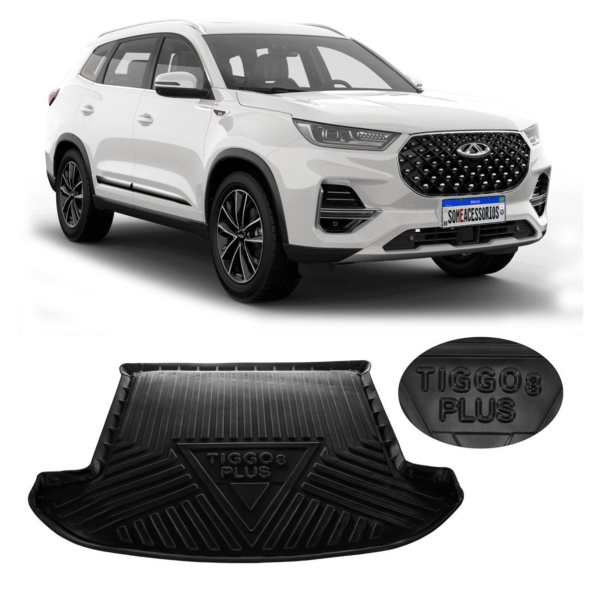 Tapete de porta-malas Chery Tiggo 8 Plus 2021 em diante