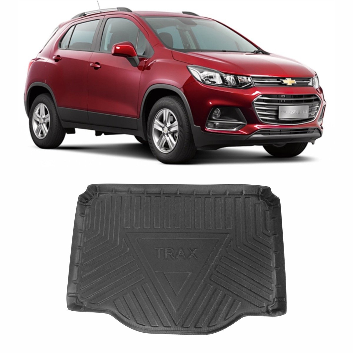 Tapete de porta-malas Chevrolet Tracker 2014 até 2019