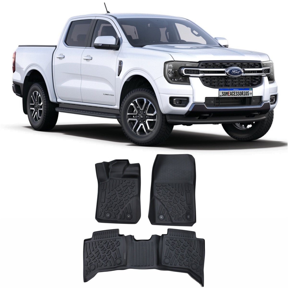 Tapete bandeja Ford Ranger T9 2024 em diante