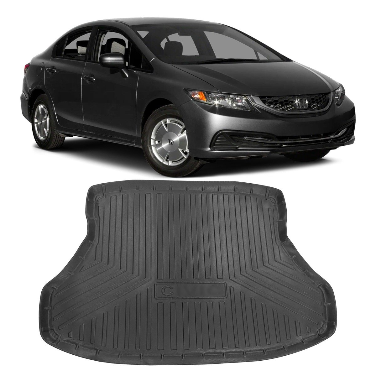Tapete de porta-malas Honda Civic G9 2012 até 2016