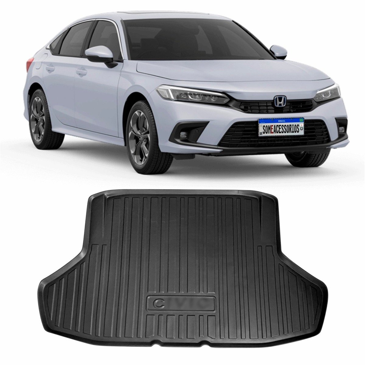 Tapete de porta-malas Honda Civic 2022 em diante