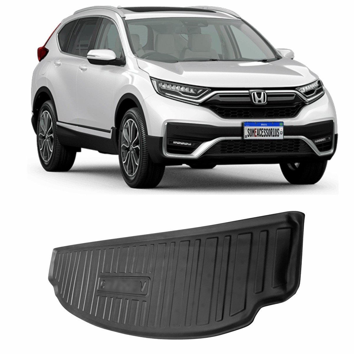 Tapete de porta-malas Honda CR-V 2023 em diante O7 Lugares