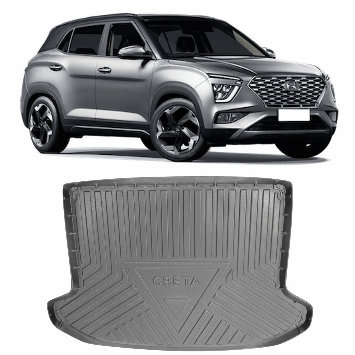 Tapete de porta-malas Hyundai Creta 2022 em diante