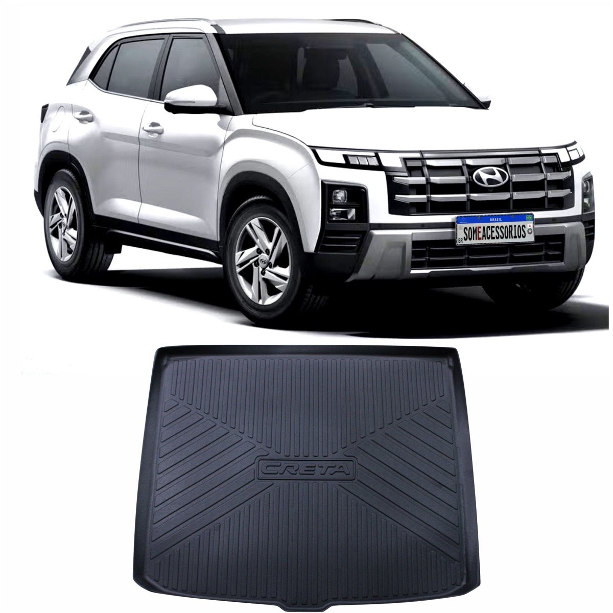 Tapete de porta-malas Hyundai New Creta 2025 em diante