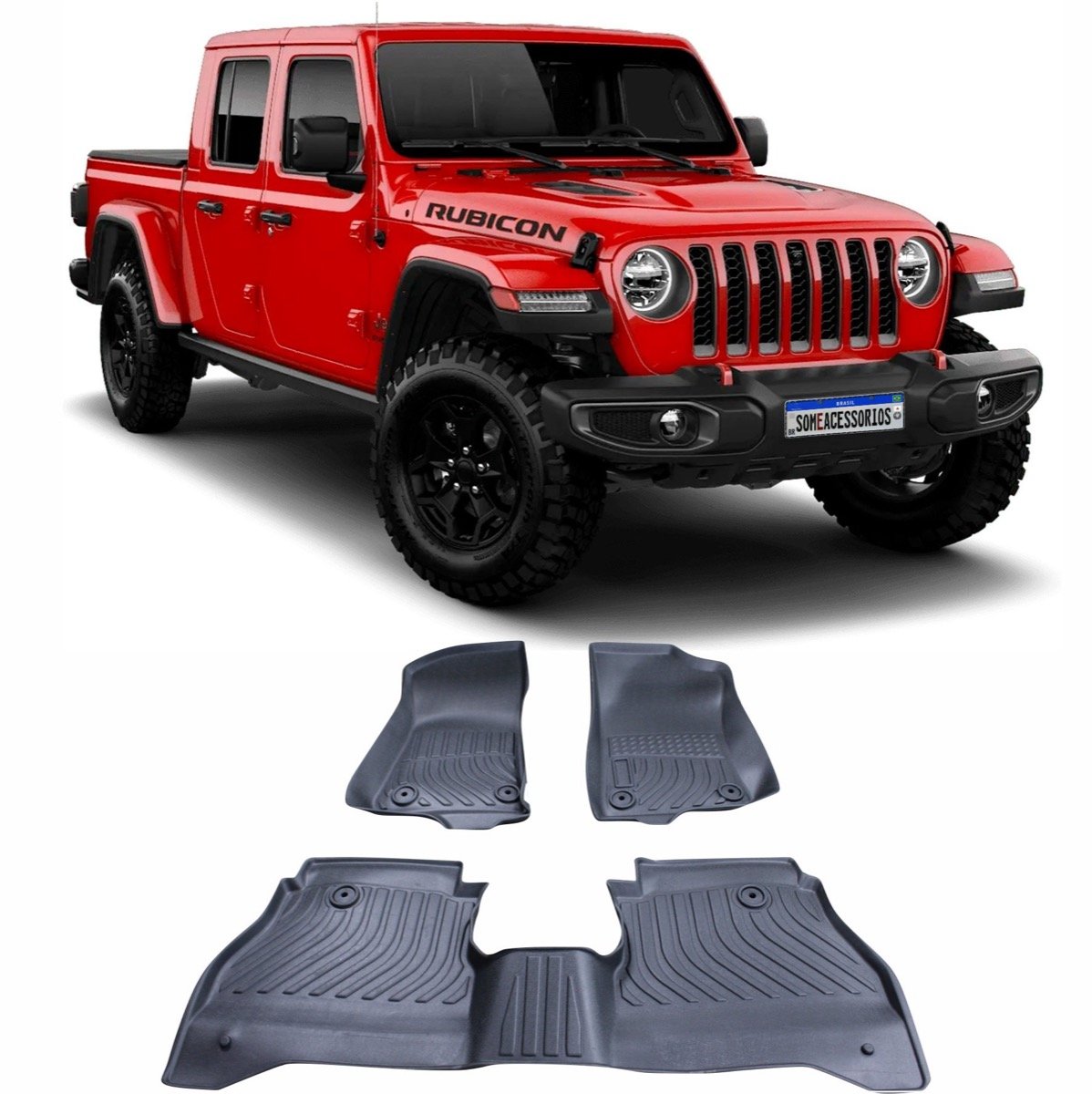 Tapete bandeja Jeep Gladiator 2020 até 2022