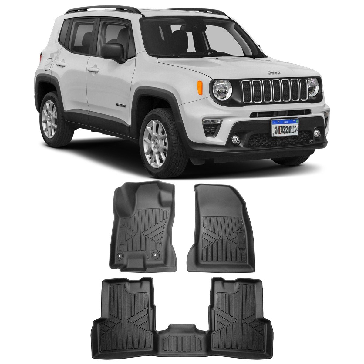 Tapete bandeja Jeep Renegade 2015 em diante