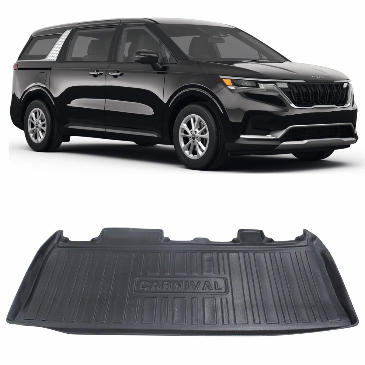 Tapete de porta-malas Kia Carnival 2021 em diante