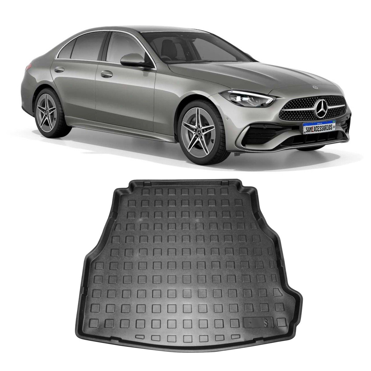 Tapete de porta-malas Mercedes-Benz Classe C W206 2022 em diante