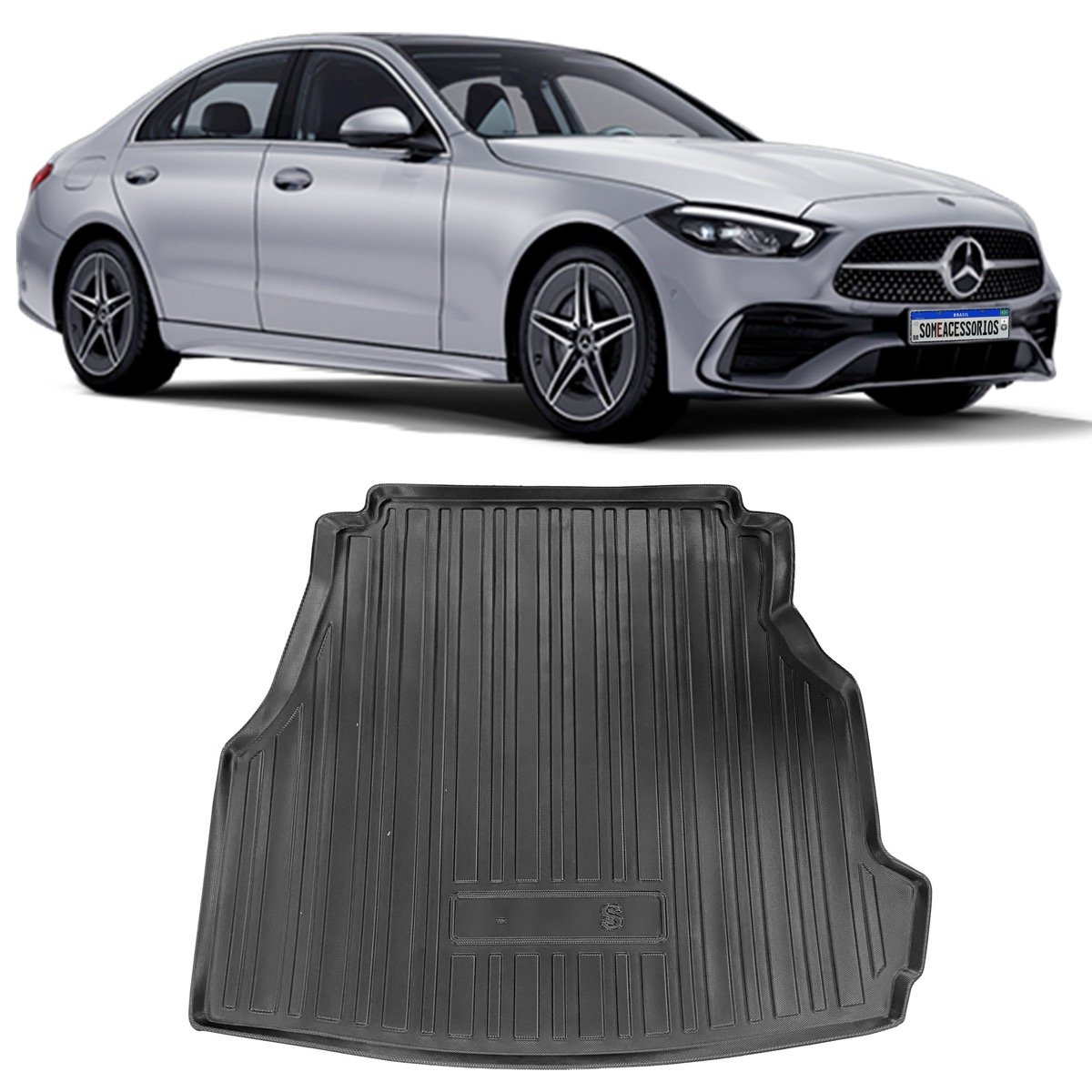 Tapete de porta-malas Mercedes-Benz Classe C W206 2022 em diante