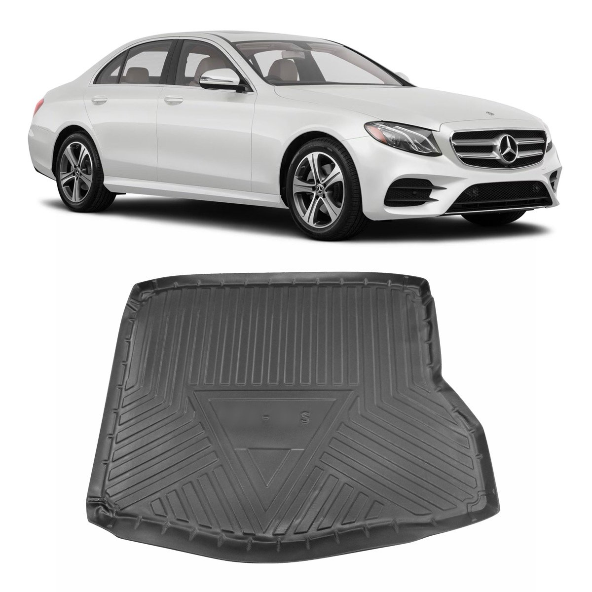 Tapete de porta-malas Mercedes-Benz Classe E Sedan 2019 até 2023