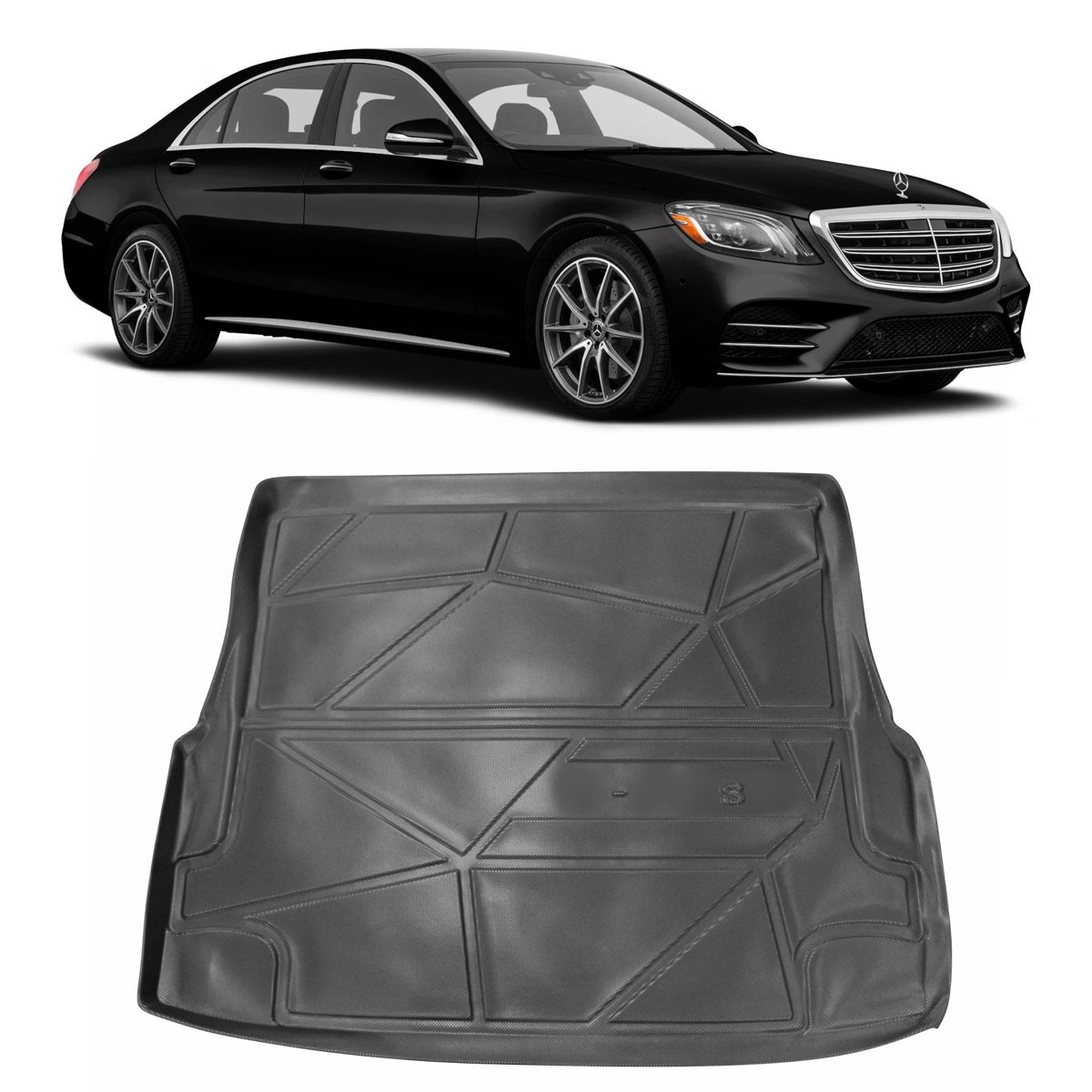 Tapete de porta-malas Mercedes-Benz Classe S 2014 até 2020