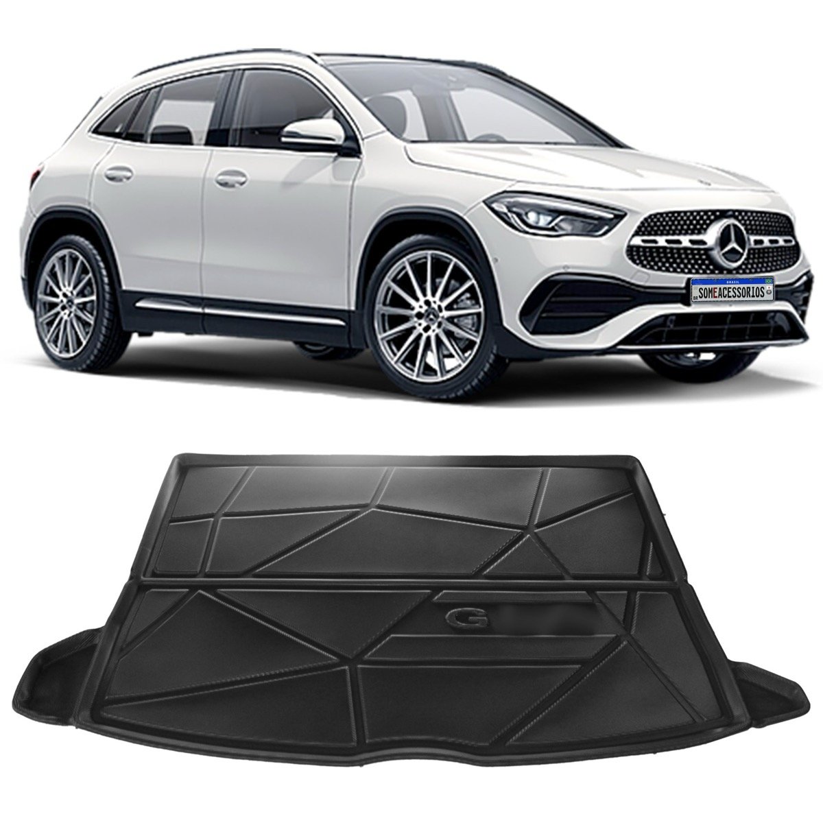 Tapete de porta-malas Mercedes-Benz GLA 2020 até 2022