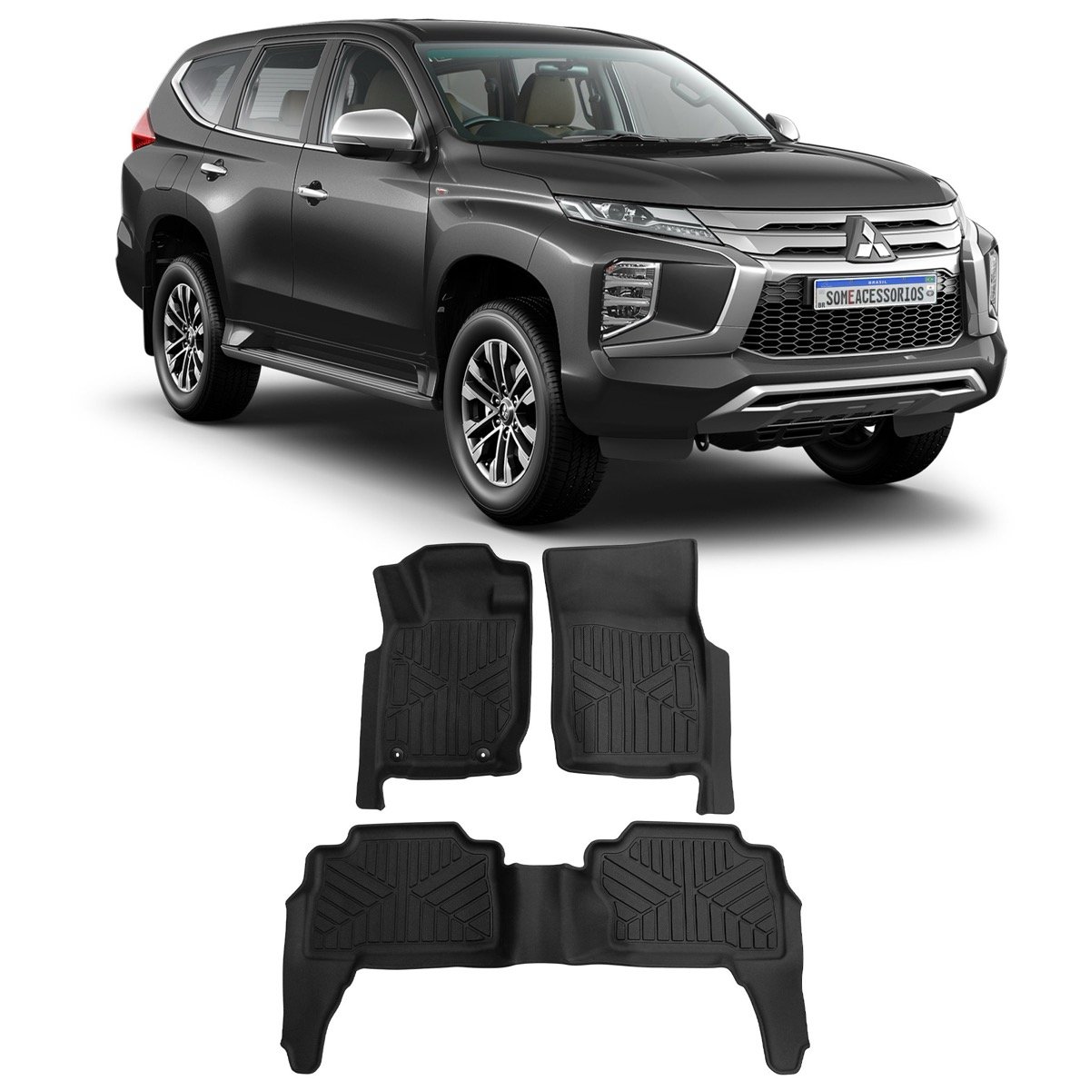 Tapete bandeja Mitsubishi Pajero 2024 em diante
