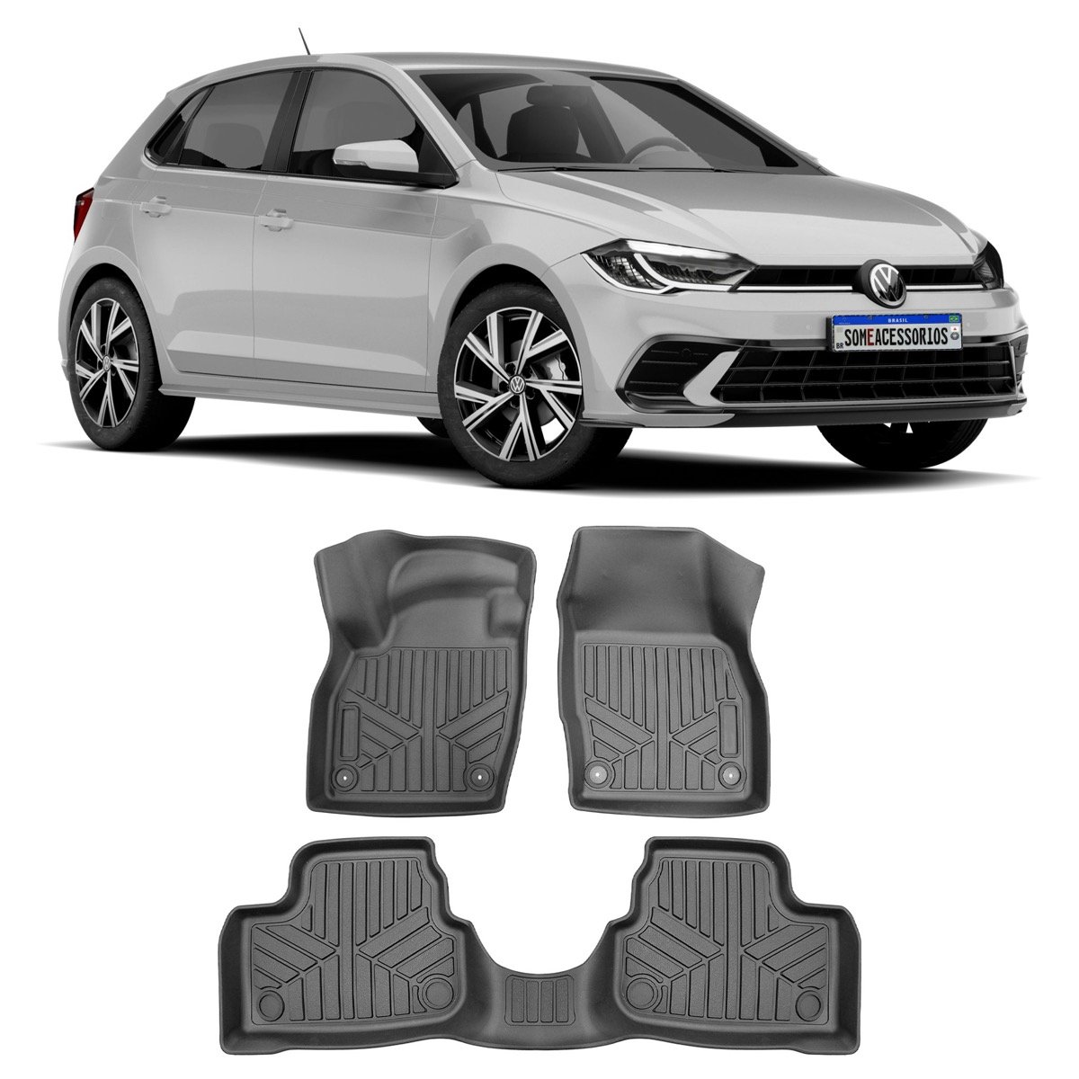 Tapete bandeja Volkswagen Polo Plus 2018 em diante