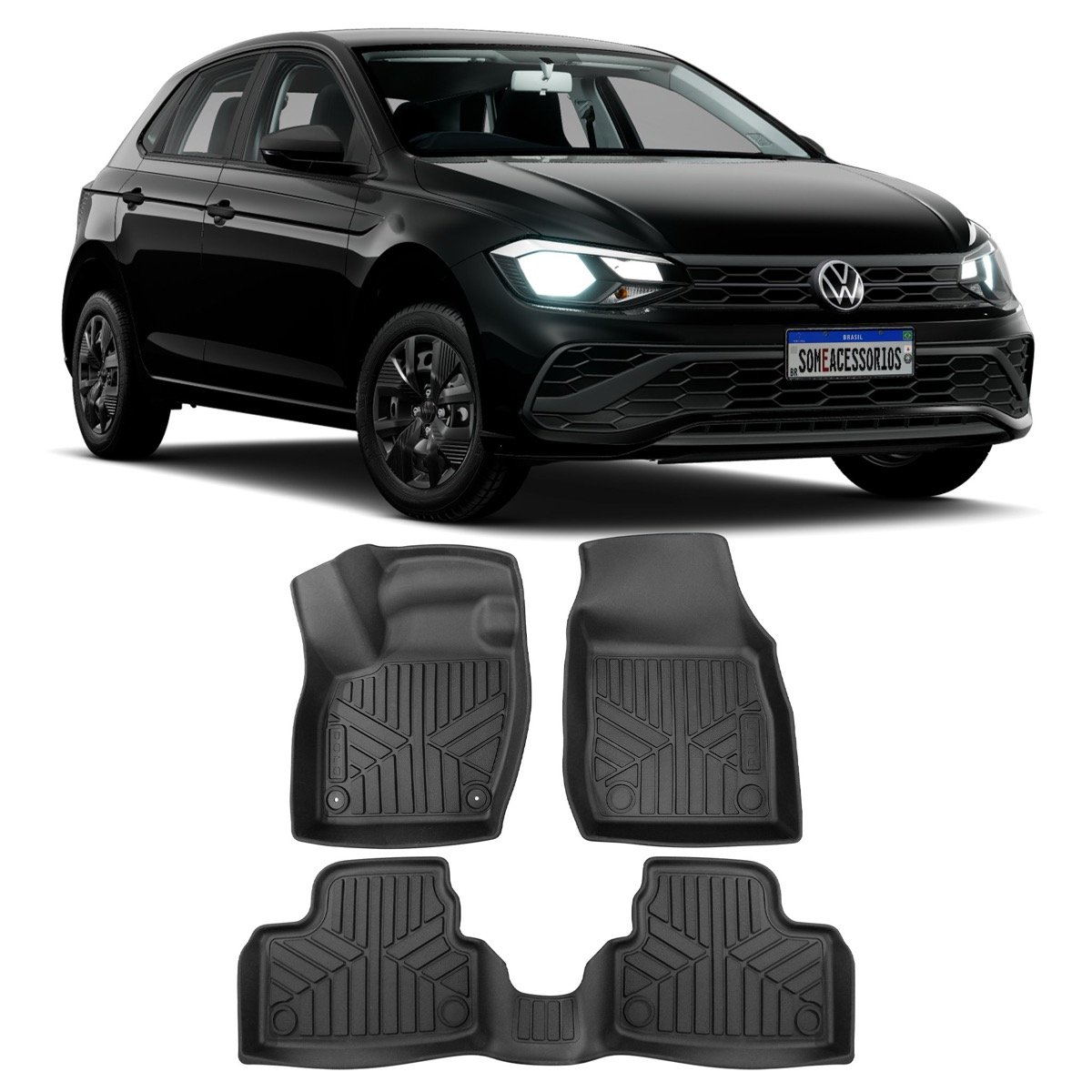 Tapete bandeja Volkswagen Polo 2022 em diante