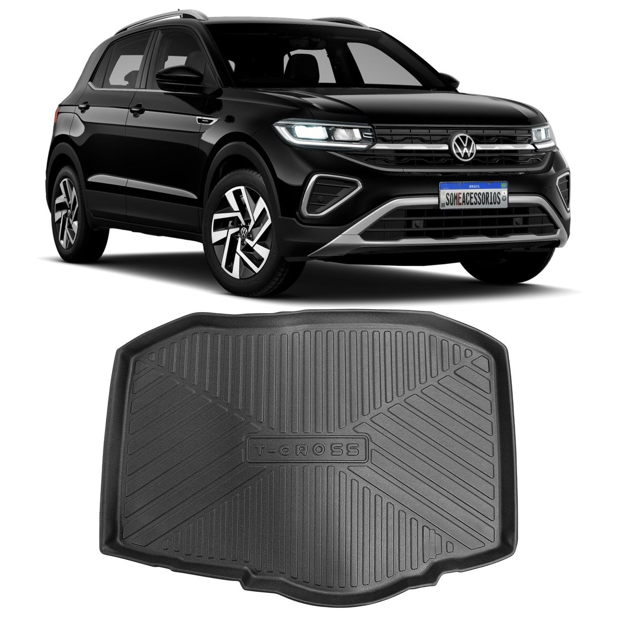 Tapete de porta-malas Volkswagen T-Cross