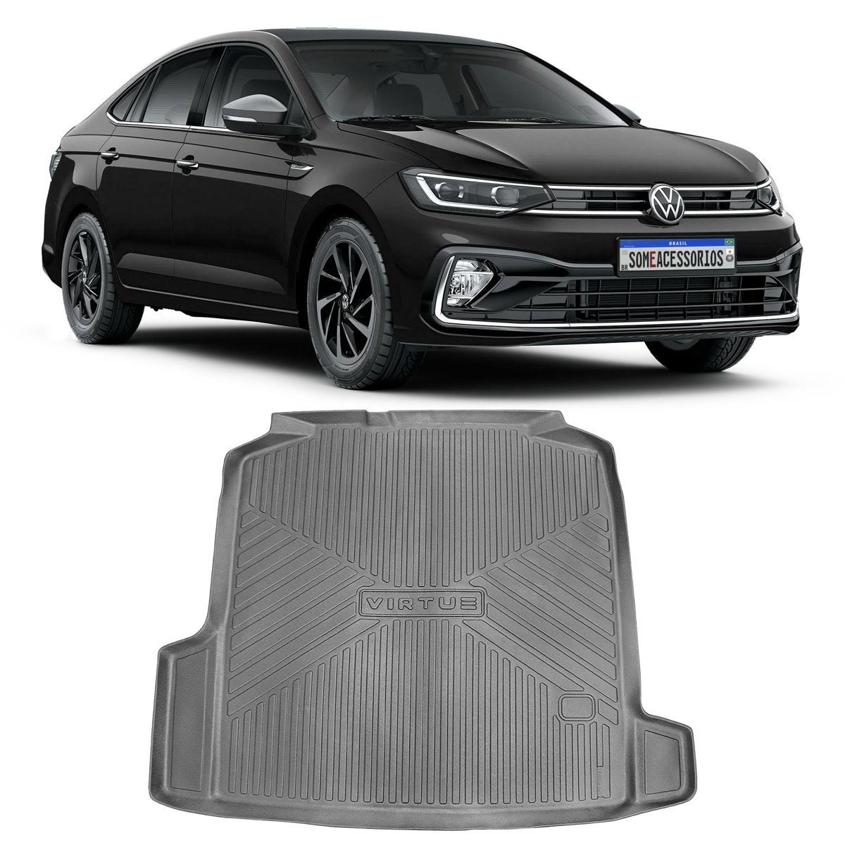 Tapete de porta-malas Volkswagen Virtus 2025 em diante