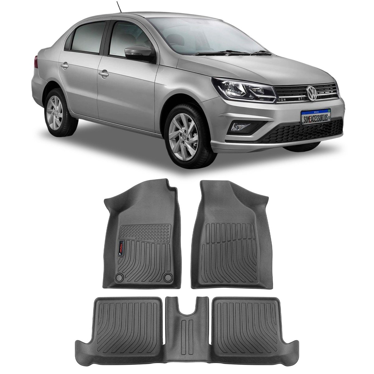 Tapete bandeja Volkswagen Voyage 2009 até 2023